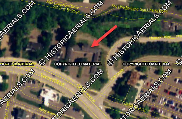 College Motel - 2005 Aerial Photo - Still There (newer photo)